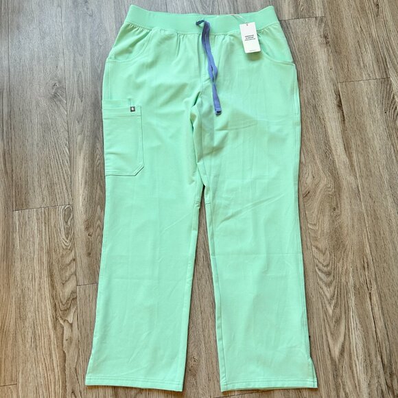 Figs Casma Top and Kade Bottoms Scrub Set  in Mariner Blue Green Size L NWT - Picture 7 of 10